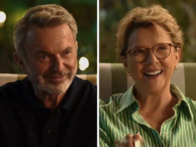 Sam Neill and Annette Bening in Apples Never Fall