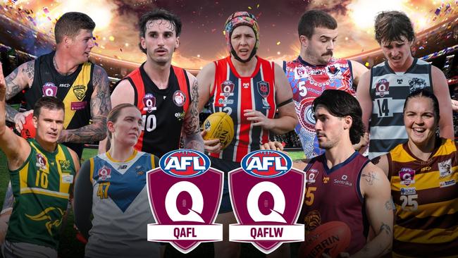 QAFL, QAFLW coaches nominate the competition’s best goalkickers. Pictures: Highflyer Images and Brooke Sleep Media.