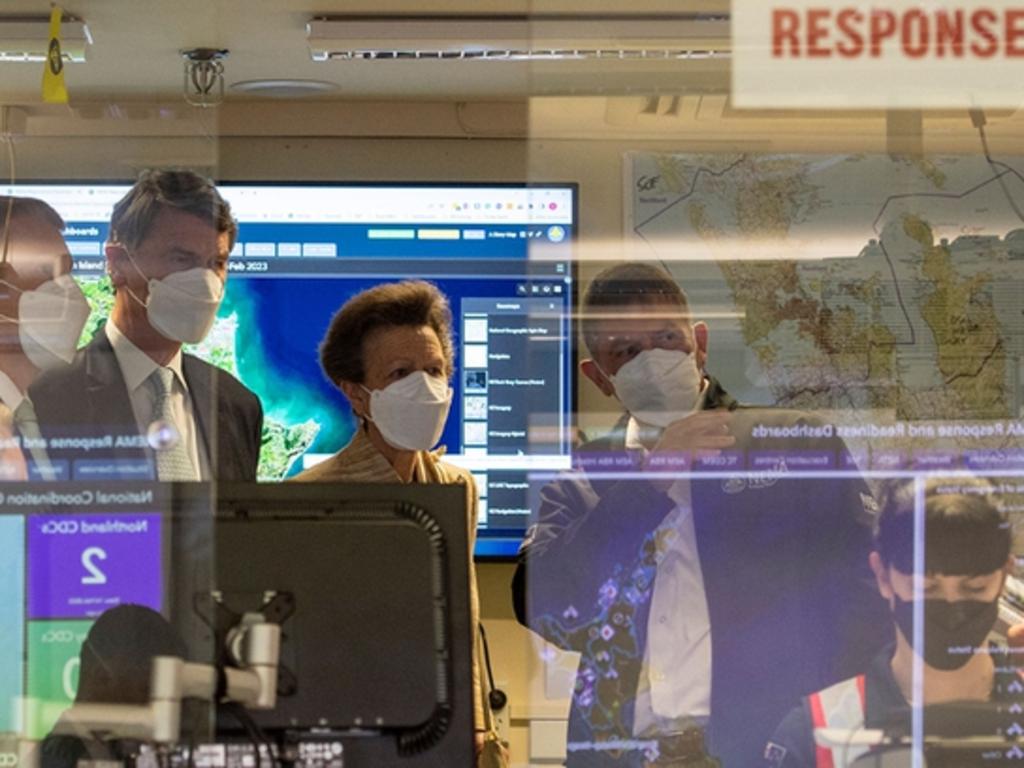 Princess Anne, the Princess Royal, visits New Zealand’s first responders. Picture: Supplied