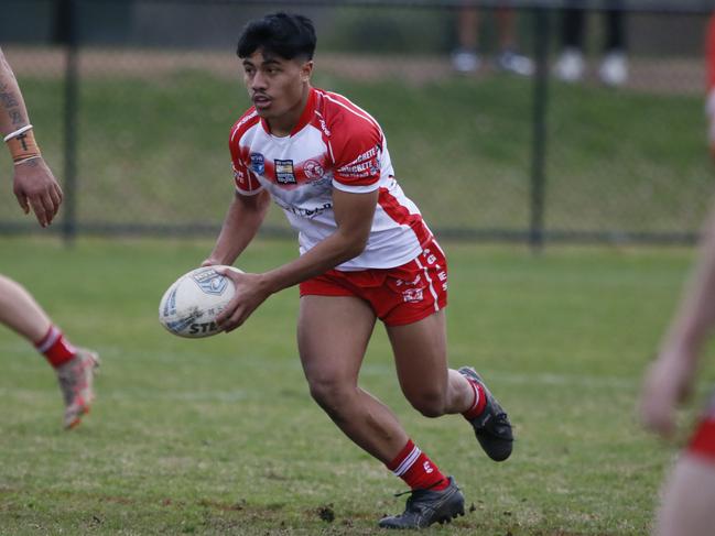 Heith Pritchard puts on a play for East Campbelltown. Picture Warren Gannon Photography