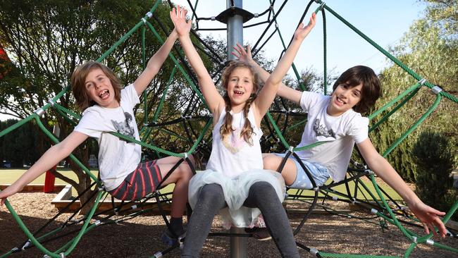 Playgrounds are opening up again after Covid restrictions eased. Picture: David Caird