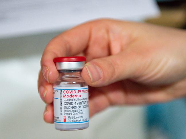 Trials showed the Moderna vaccine safe for use in children under six, while also producing a strong immune response to Covid. Picture: AFP