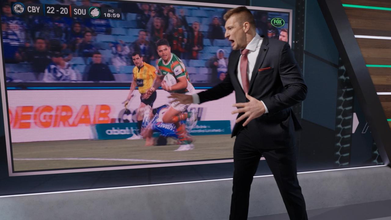 Gronk commentating on NRL after seeing it for first time