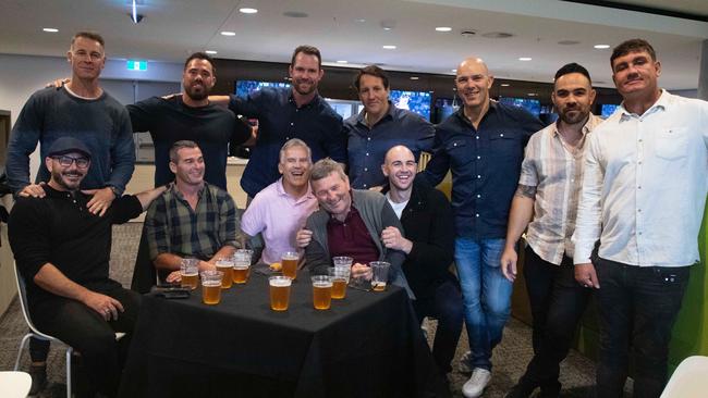 Royce Simmons and the 2005 premiership-winning Tigers last weekend.