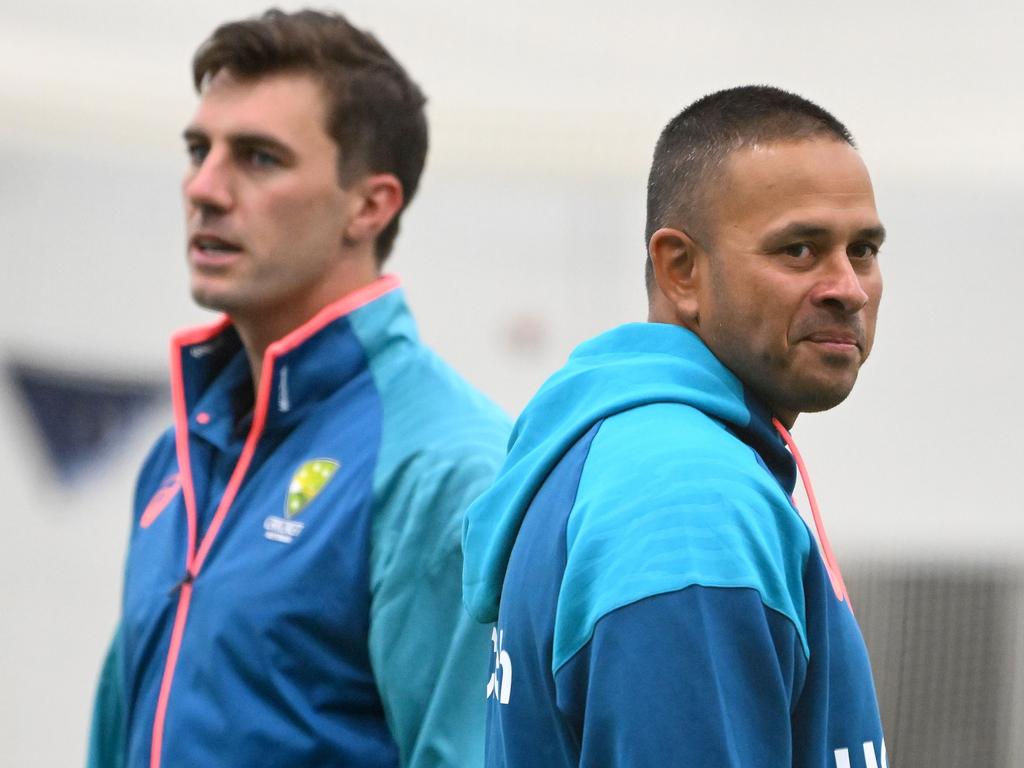 Pat Cummins supports Usman Khawaja in his battle with the ICC. Picture: Morgan Hancock/Getty Images