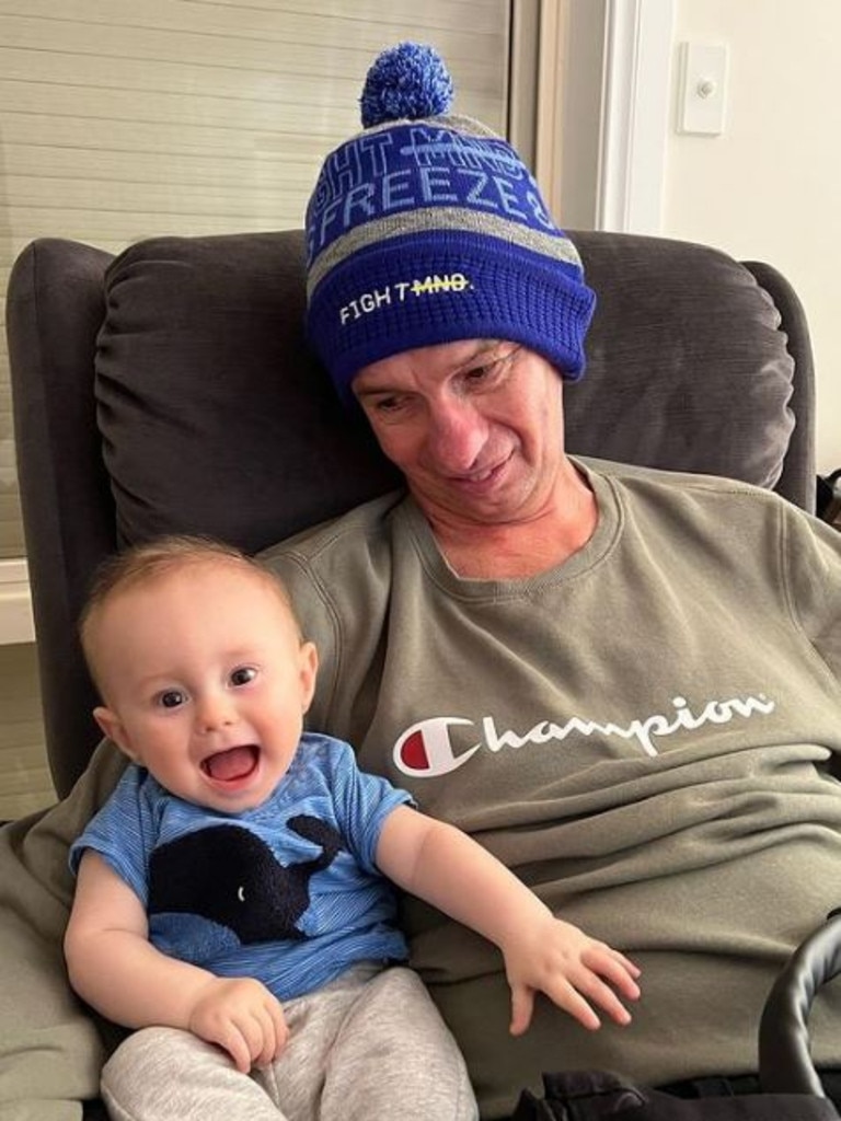 Chris Grigg with his grandson Max. Picture: Instagram