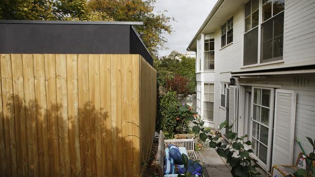 This year he has been in a bitter stoush with his neighbour over his home-gym he is building. Picture: David Caird