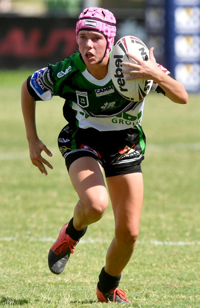 Blackhawks Under-19s women (Harvey Norman U19s) vs. Mackay at Jack Manski Oval. Ashlyn Hoey. Picture: Evan Morgan