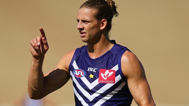 Nathan Fyfe in action for Fremantle. Picture: Getty Images