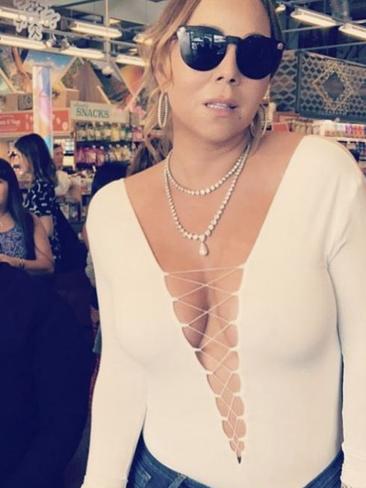 Mariah’s out and about on Saturday shop ... the way celebrities do. Photo: Instagram