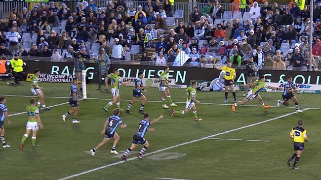 The referees made three errors in the lead up to the Katoa try.