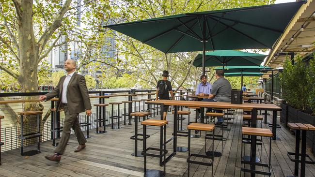 Arbory Bar outside Flinders Street Station. Picture: Sarah Matray.