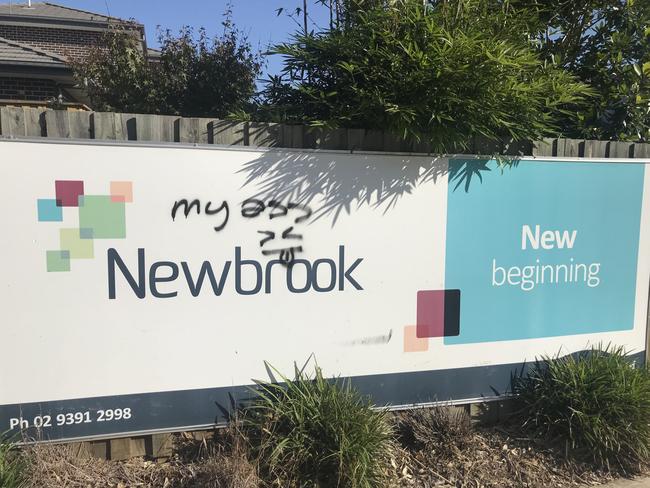 An advertising poster for the Newbrook housing estate at Airds in Sydney’s south west.