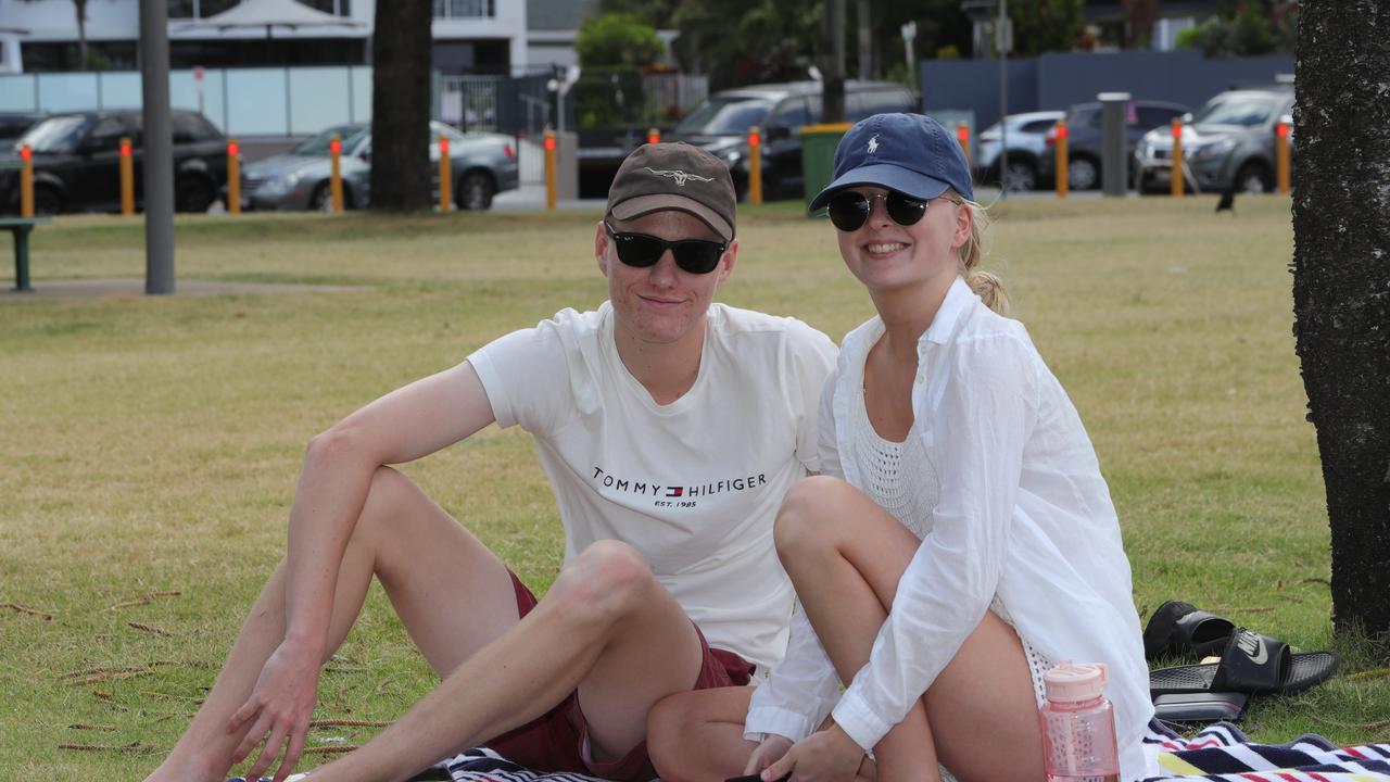 Abbey Munro and Cody Clasen from Brisbane. Picture Glenn Hampson