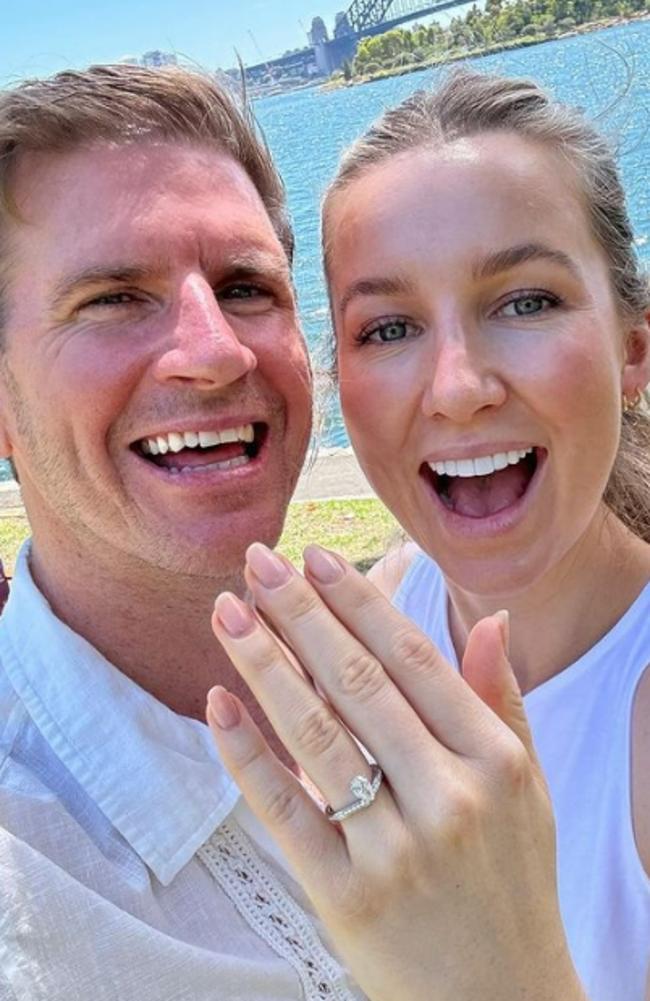 Sam Mac and Rebecca James are engaged. Pic: Instagram.