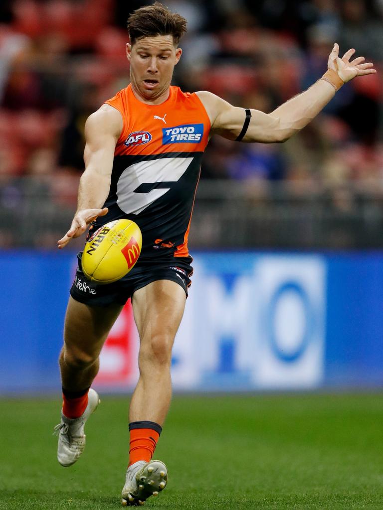 Toby Greene kicked seven goals last week. Picture: Dylan Burns/AFL Photos via Getty Images