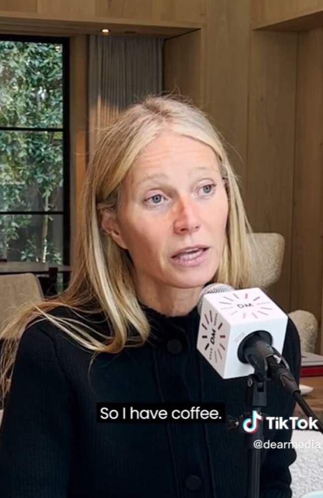 Gwyneth Paltrow has shared her current ‘wellness routine’ on a podcast. Picture: TikTok/Dear Media