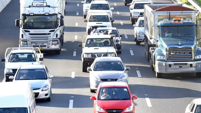 Speed limits on the M1 will be reduced during the Commonwealth Games. Picture: John Gass