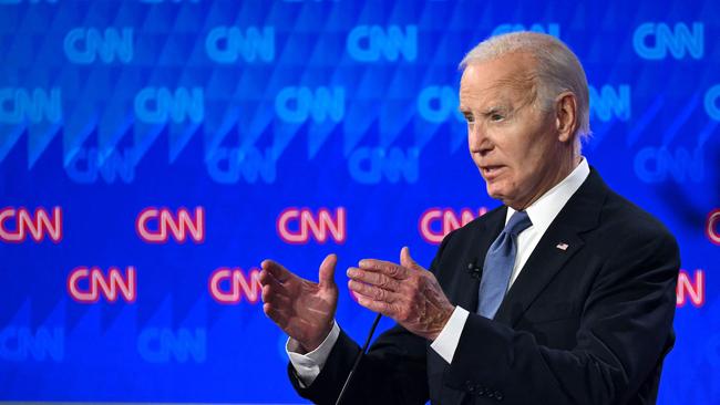 US President Joe Biden’s frail and stumbling performance in the debate has sparked intense debate within the Democratic Party over his viability as a candidate in the coming election. Picture: AFP