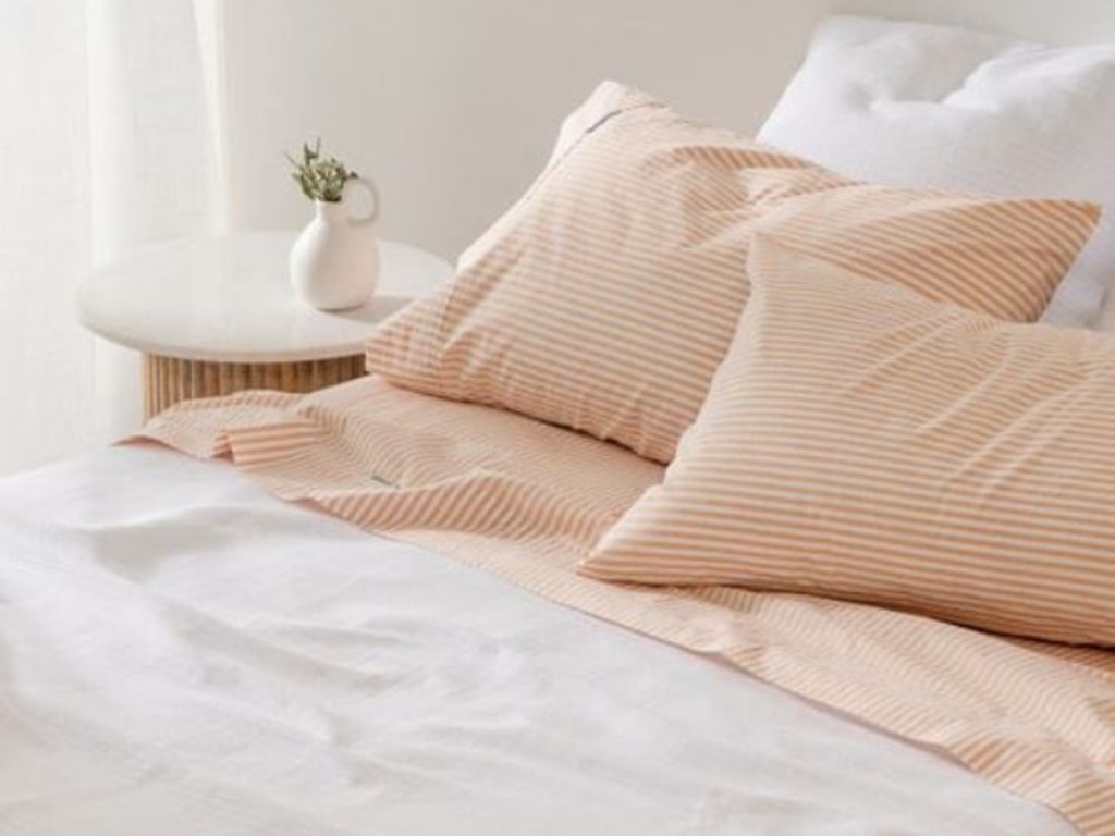 One impressed shopper says this luxe coverlet made their bedroom 'look effortlessly chic'. Image: Canningvale.