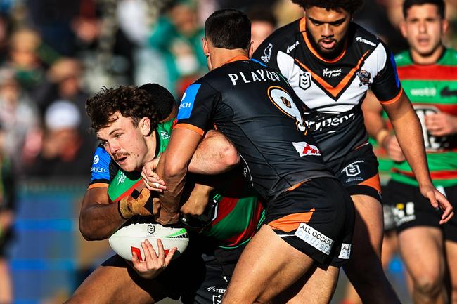 Liam Le Blanc of the Rabbitohs. (Photo by Mark Evans/Getty Images)