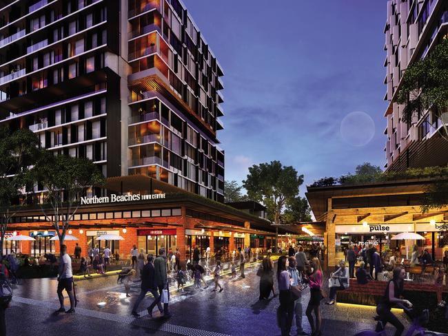 An artist’s impression of the previous Frenchs Forest masterplan.