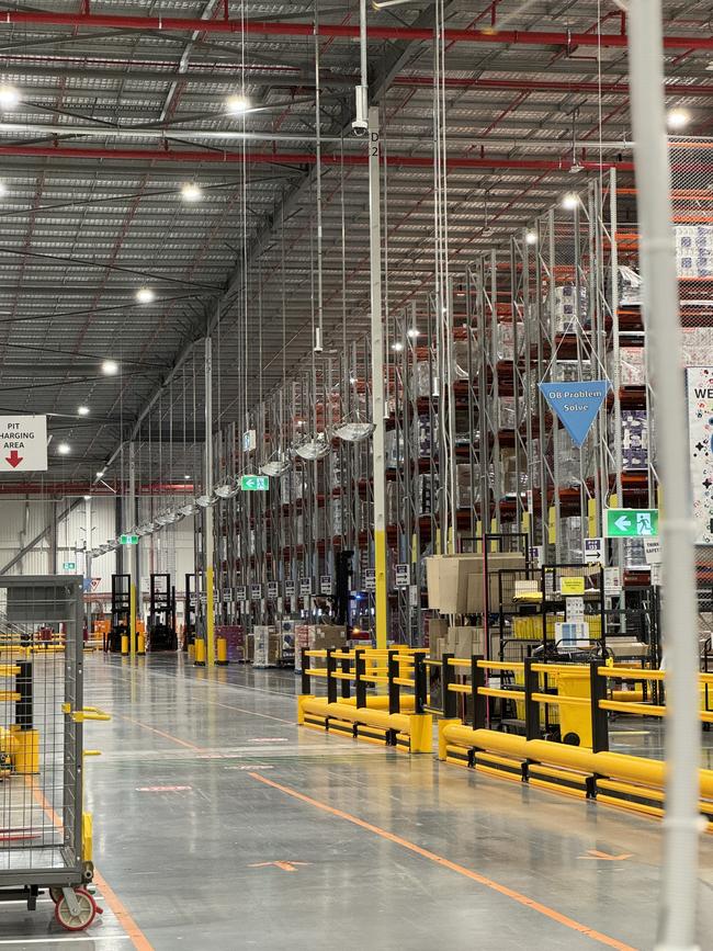 Inside the new Amazon BWU6 fulfilment centre at Horsely Park. Picture: Canterbury-Bankstown Express