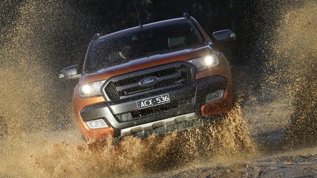 Making a splash ... the Ford Ranger has closed the sales gap to Toyota HiLux Picture: Supplied