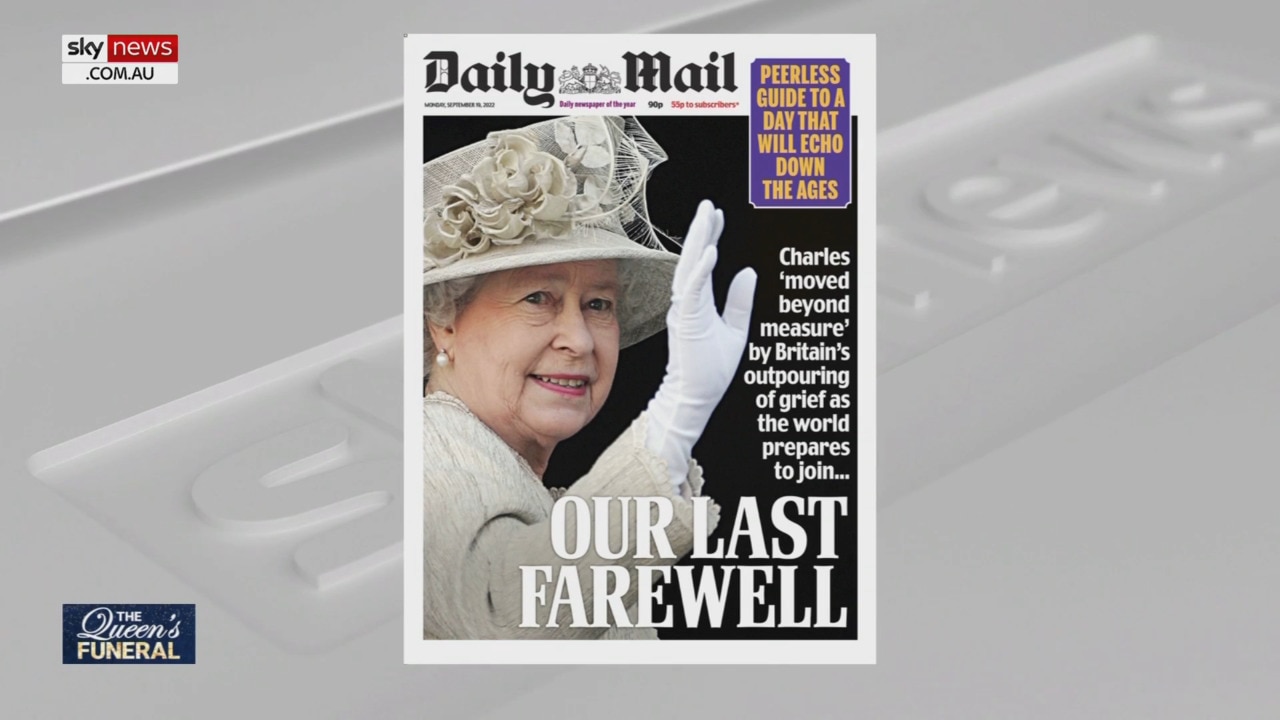 ‘Our last farewell’: UK newspapers pay tribute to Queen ahead of funeral