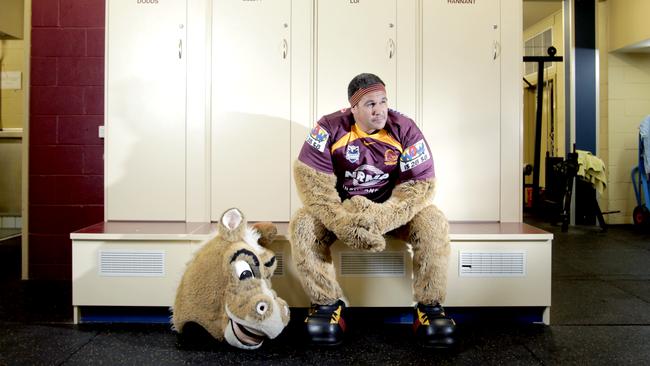 The Brisbane Broncos mascot will have some spare time on his hands.