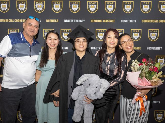 Students celebrate their graduation at International College of Advanced Education May 2025. Picture: Pema Tamang Pakhrin