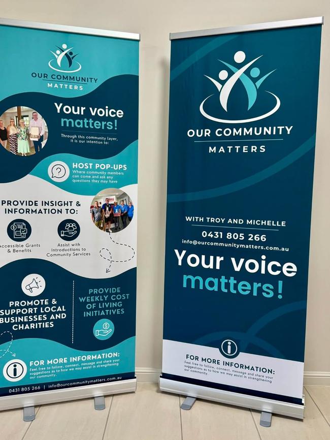 Troy Thompson and partner Michelle Blythe have rebranded their social media page to 'Our Community Matters.'