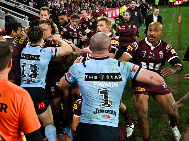 State Of Origin 2024 RD03 Queensland v New South Wales - Cameron Murray, melee Picture NRL photos