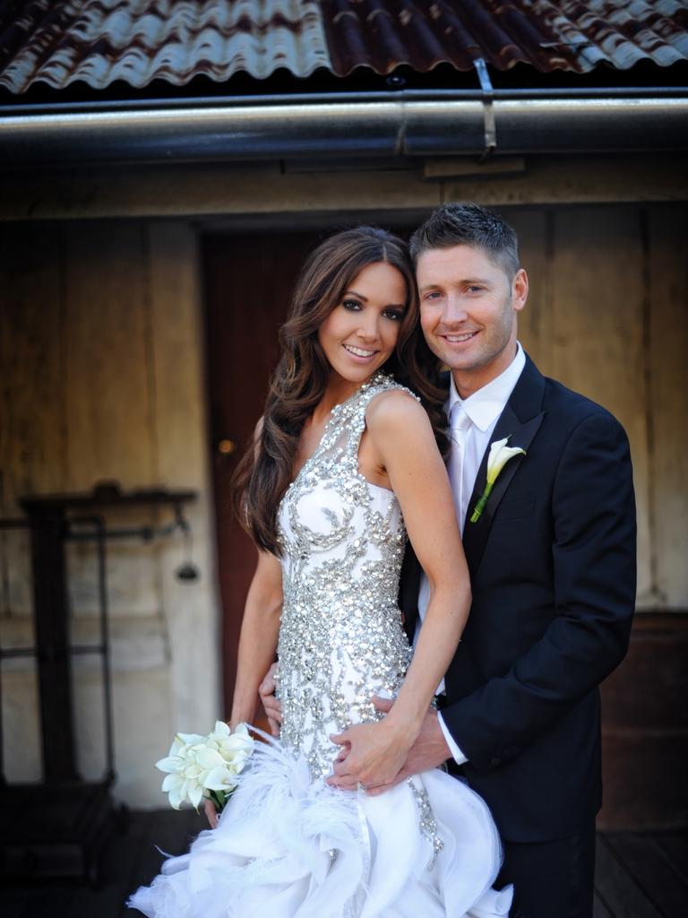 Michael captioned this photograph of their wedding: ‘Happiest guy in the world. Married @KylyBoldy yesterday in front of our gorgeous families. Couldn't be happier!’