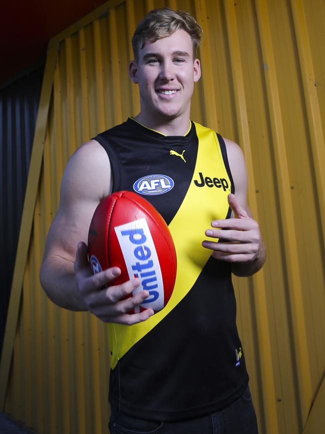 Tom Lynch is officially a Tiger. Picture: Wayne Taylor