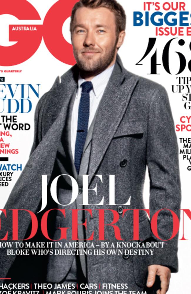 Joel Edgerton appears on the cover of the September-October edition of <i>GQ</i>.