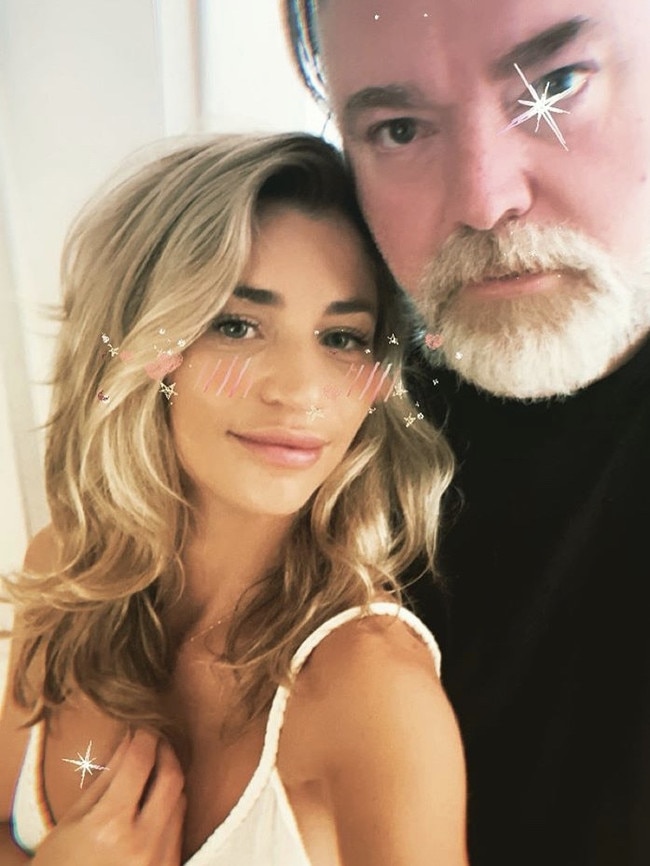 Kyle Sandilands and girlfriend Tegan Kynaston. Picture: Instagram