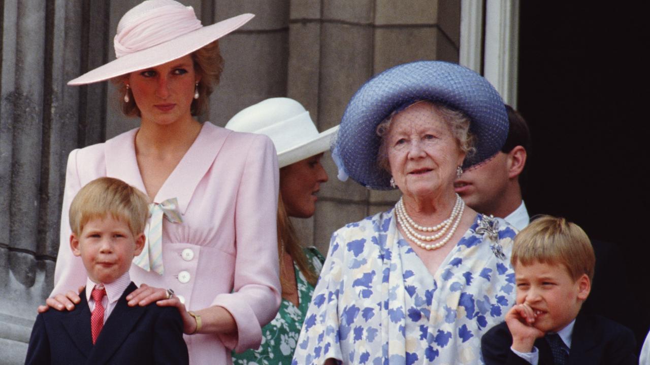 The Queen Mother (second from right) at the Trooping the Colour in 1989. Picture: Jayne Fincher/Princess Diana Archive/Getty Images