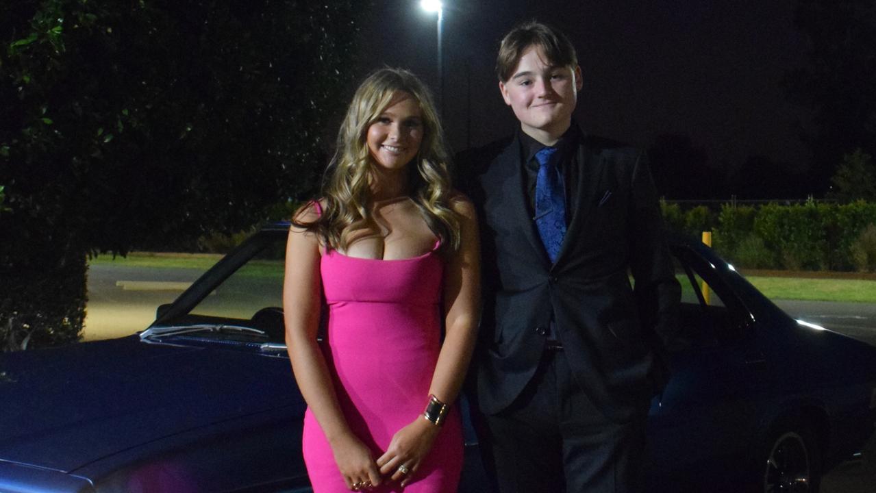 Students stunned on the red carpet at Our Lady of Southern Cross College's formal for 2023. Picture: Emily Devon