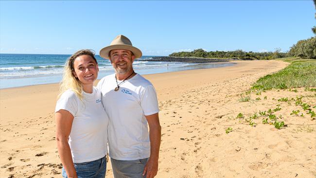 Crescent Head Holiday Park managers Demi Whittingham and Paul Kennedy.