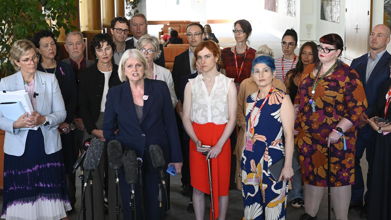 Potential kingmakers in the next parliament, including Teal independents Zali Steggall, Kate Chaney and Monique Ryan called on both major parties to boost social welfare payments. Picture: NewsWire/ Martin Ollman