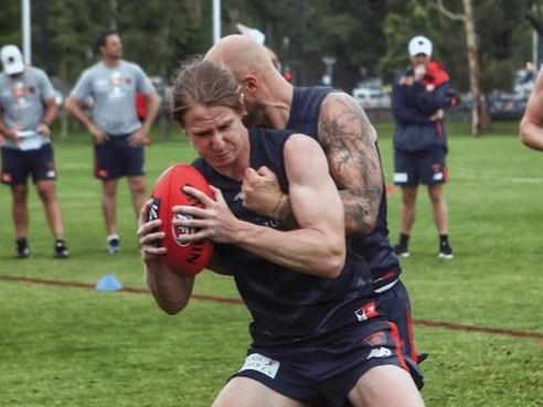 Guy Walker training with Melbourne. Picture: Supplied