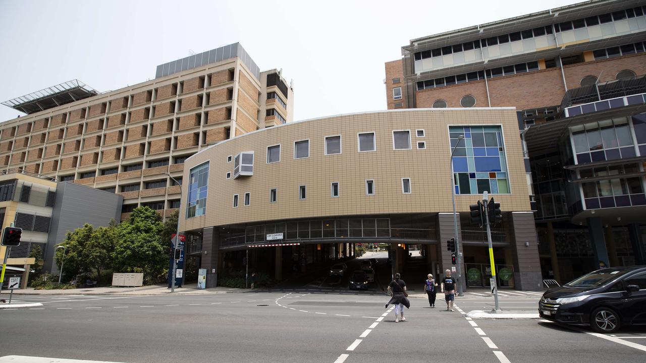 The Mater Hospital in South Brisbane, which is home to Mater Mothers’ Hospital. (AAP Image/Attila Csaszar)