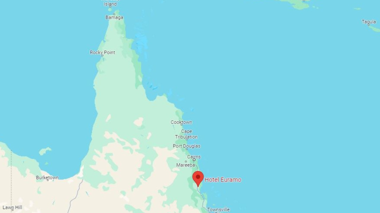 The Hotel Euramo is situated halfway between Cairns and Townsville. Picture: Google Maps