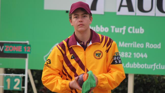 Wee Waa bowler Dustyn Allen flies the flag for the state’s north-west.