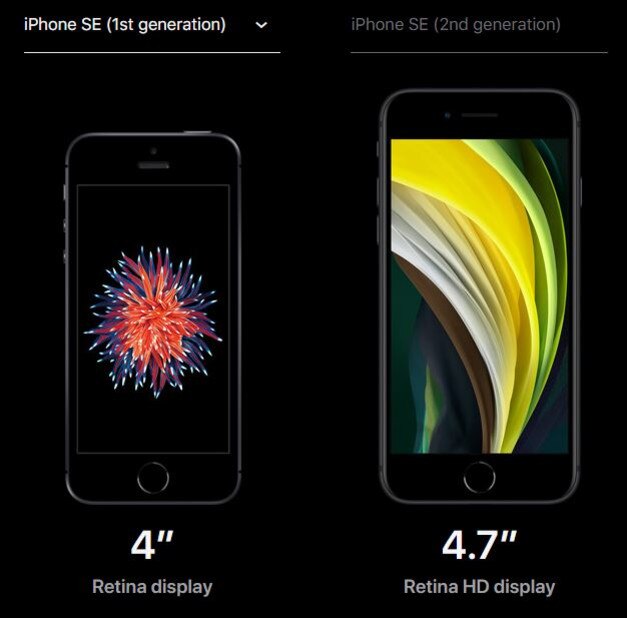 Apple has a comparison tool on its website to compare the new iPhone SE to older iPhones.