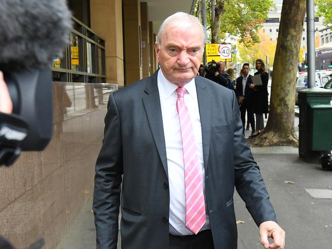 Richard Pusey’s lawyer Vincent Peters represented him in the hearing in the Neighbourhood Justice Centre on Thursday. Picture: AAP Image/James Ross