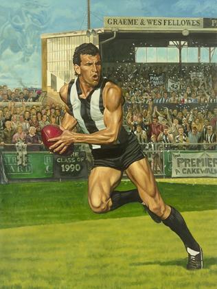 Painting of Darren Millane by Jamie Cooper.