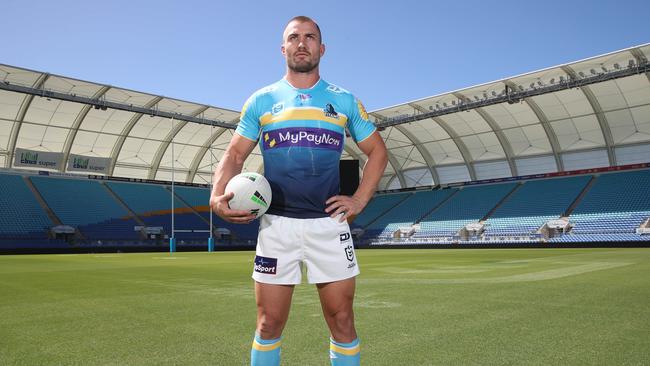 Gold Coast Titans star Kieran Foran at CBUS Super Stadium ahead of the Brisbane Broncos clash. Picture: Glenn Hampson