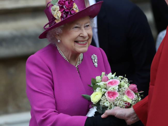 The Queen will arrive at the church just before the bridge. Picture: Simon Dawson — WPA Pool/Getty Images